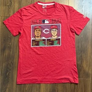 HOMAGE Red MLB Jam Short Sleeve Tee